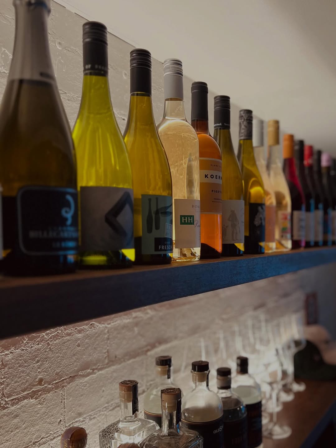 The bottle shelf